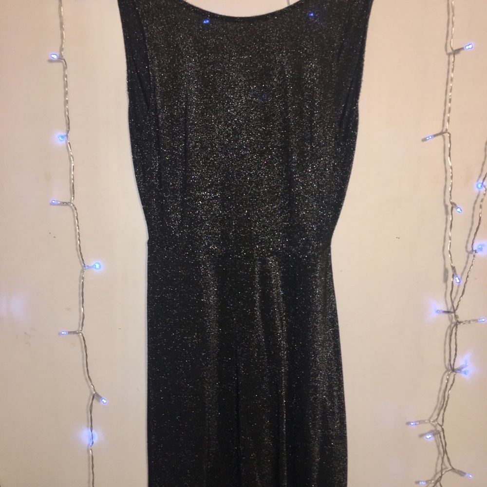 H&M Sparkly Grey Swing Dress
